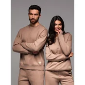 Ombre Classic unisex sweatshirt with round neckline - brown