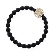 By Eloise London Bling Charms Snow Ball Black elastika za lase