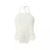 HOLLISTER Top s naramenicama MAR4 vuneno bijela