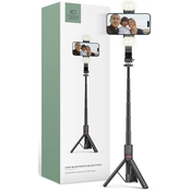 TECH-PROTECT L05S WIRELESS SELFIE STICK TRIPOD LED LIGHT BLACK (5906203690381)