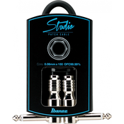 Kabel za gitaru Ibanez - HF07P, 6.3mm, 0.21 m, crni/srebrnast