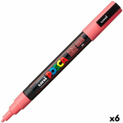 Marker POSCA PC-3M Coral Roza (6 kom.)