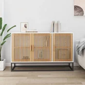 Vidaxl vidaXL Omarica, bela, 105x30x65 cm, material na osnovi lesa
