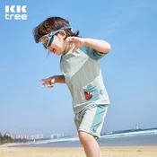 Kocotree Dvodelni kupaci kostim za decake, Plavi