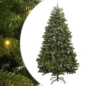 Vidaxl Umetno Zložljivo Božično Drevo 300 cm 300 LED Toplo bela PVC