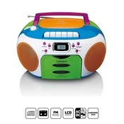 LENCO Prenosni radio s CD-jem in kaseto Kids Multi Color