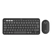 LOGITECH Combo US tastatura pebble 2 siva