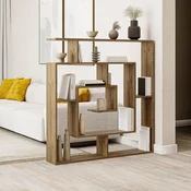 Hanah Home Polica za knjige, 125x128.6x22cm, Krem