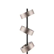 Brilliant LED-stoječa svetilka Axion, črna/rjava, višina 150 cm, CCT, z možnostjo - Dnevna soba/jedilnica - Sodobni - črna, rjava - Kovina