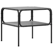 vidaXL Stranska miza Siva Sonoma 100 x 50 x 46 cm Inženirski les