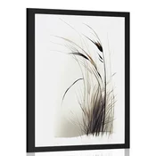 Plakat minimalistična posušena trava - 20x30 no frame