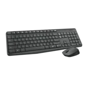 Logitech Set tastatura i miš MK235, Bežicni, Crno-sivi