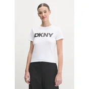 Kratka majica Dkny ženska, bela barva, DP5T9923