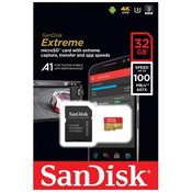 SanDisk 32GB Extreme Micro SDHC A1 CL10 V30 UHS-I U3 100MB/s Mobile spominska kartica + adapter