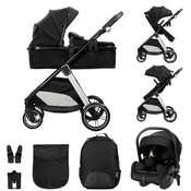 Djecja kolica 3 u 1 Lorelli - Aspen, Black