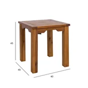 Homestar Miza ob klopi FORTUNA 40x40x45 cm akacija