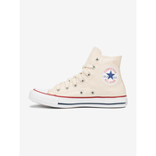 CONVERSE Niske tenisice Chuck Taylor All Star Classic, sivkasto bež / crvena / bijela