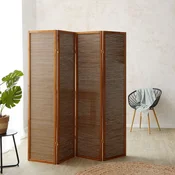 Homestyle4U Pregrada za prostor, 175x176x2,2 cm, rjava