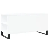 shumee Klubska mizica bela 102x44,5x50 cm inženirski les