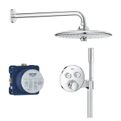 GROHE tuš set GROHTHERM SmartControl s termostatsko podometno armaturo (34744000)