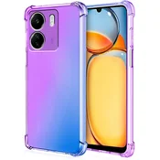 GS Gradientni ovitek proti padcem za Xiaomi Redmi 13C/Poco C65, vijoličen/moder