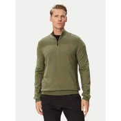 BOSS Pulover Momentum-X QZ 50547898 Khaki Regular Fit