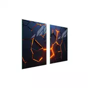 shumee STEKLENA ZAŠČITNA PLOŠČA ZA ŠTEDILNIK 75x52 MAGMA