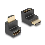 Delock brzi HDMI-na-Ethernet adapter (muški i ženski), pravokutni, 8K 60 Hz, crni