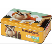 Puzzlika 14262 Buldog - pasja moda - magnetna igra iz 50 kosov in 8 predlog