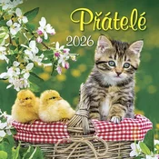 Koledar 2026 Prijatelji, stenski koledar, 33 x 33 cm