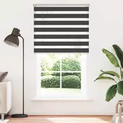 Zavjesa zebra crna 120x230 cm širina tkanine 115,9 cm poliester