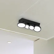 LightMe LED-stropna svetilka Aqua GU10 s 4 žarnicami, črna - Kopalnica - Sodobni - Kovina