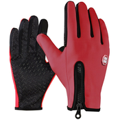 Zimske sportske Touchscreen rukavice Windy - L crvene