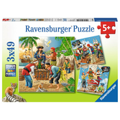 Ravensburger Slagalica Avanture na moru, 3x49 delova
