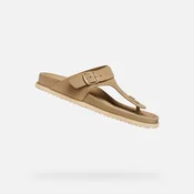 Beige womens flip-flops Geox Sandybett - Womens