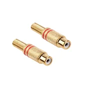 CABLETECH Cinch ženski kovinski rdeči - pozlačen, (20811886)