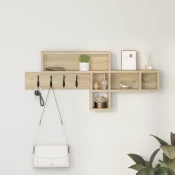 vidaXL Nadwyčajna obešalnik za plašče Sonoma Oak 100 x 12 x 43.5 cm
