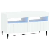 vidaXL LED TV omarica Bela Inženirski les