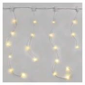 LED božična drop veriga – ledene sveče, 1,7 m, zunanja in notranja, topla bela, programi