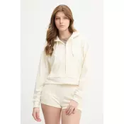 Juicy Couture pulover s kapuco ženski z velurjem ICCLE HOODIE