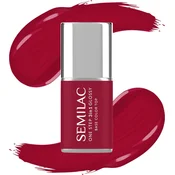 Semilac One Step Glossy 3v1 hibridni lak za nohte S575 temno rdeča 7 ml