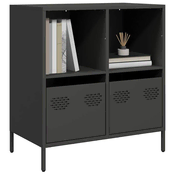 Vidaxl vidaXL Omarica črna 68x39x73,5 cm hladno valjano jeklo