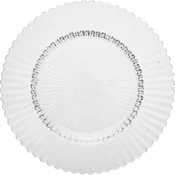 FORTESSA Archie Plitev krožnik, steklen, o: 215 mm, prozoren (4 kos)