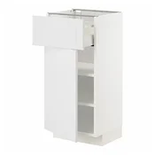 METOD / MAXIMERA Podni element s fiokom/vratima, bela/Stensund bela, 40x37 cm