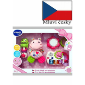 Vtech First baby darilni set CZ - roza
