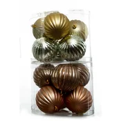 Lilium Kugle 8cm set/6, zlatne/ bakar LJ111366