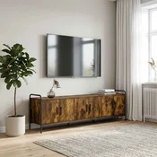 vidaXL TV omarica 146 x 33 x 50 cm Dimljen hrast Inženirski les