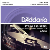 Strune DAddario za banjo EJS57 011-022 med