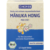 HOYER Bio tekoče palčke Manuka Honey MGO 250+ - 12 vreč