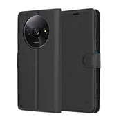 Etui Techsuit Leather Folio za Xiaomi Redmi A3 - črn